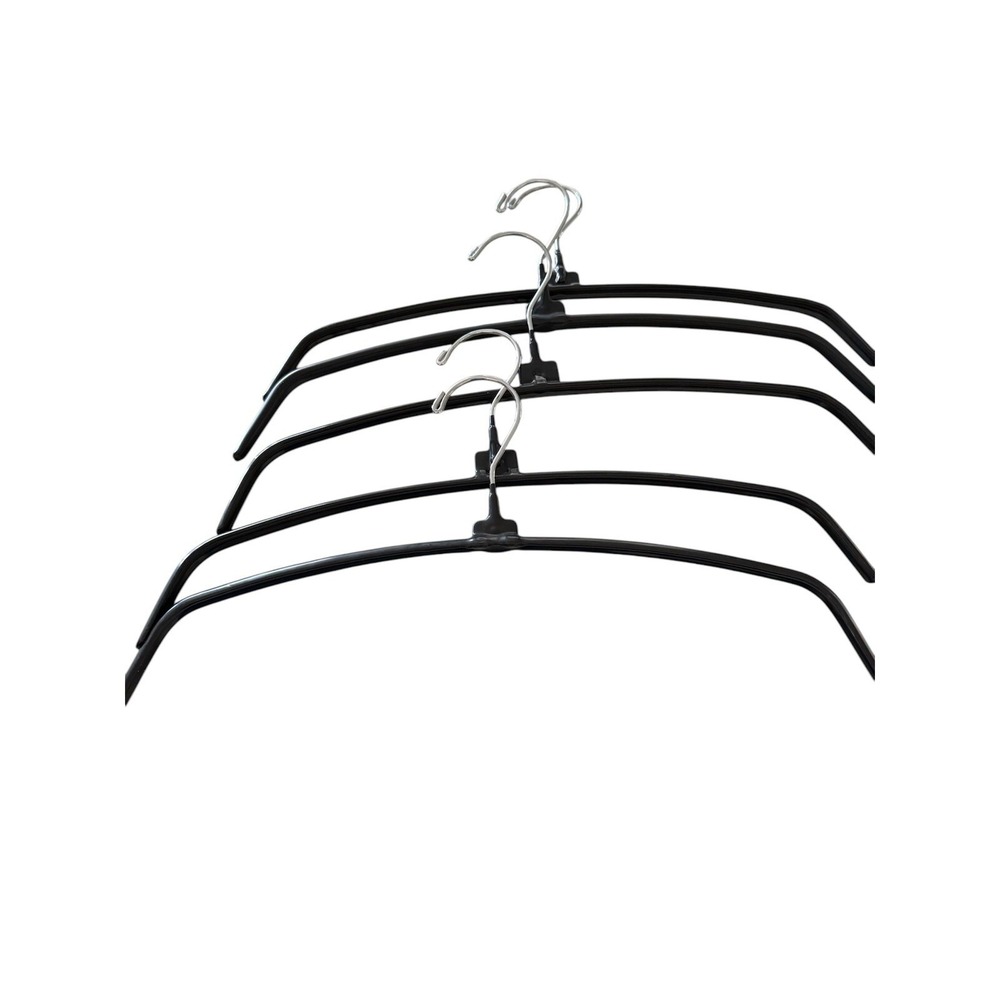5 Chico's Chico ORIGINAL Black Wire Clothes Hanger Rare Non Slip Metal